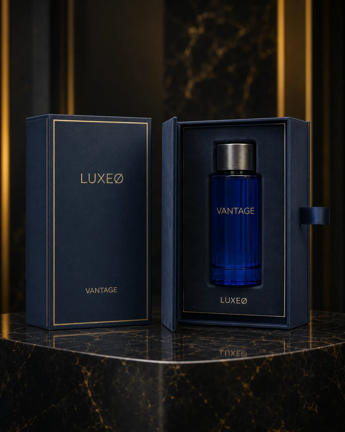 LUXEØ luxury magnetic gift box with VANTAGE